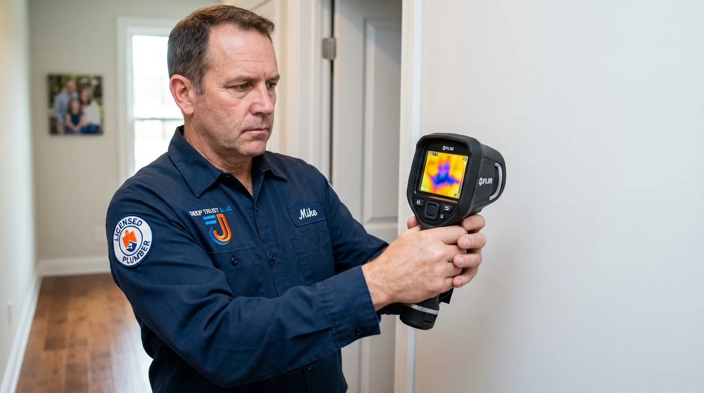 Thermal imaging leak detection by Johns Plumbing LLC in Rushville
